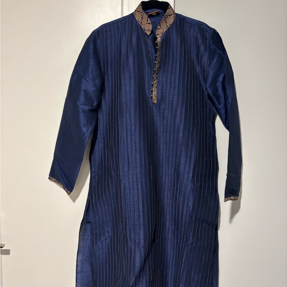 2 Men’s Kurtas with Black Pants